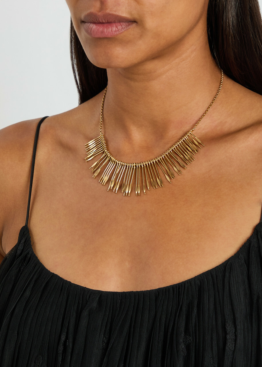 Isabel Marant Fringed Necklace - Brass - One Size
