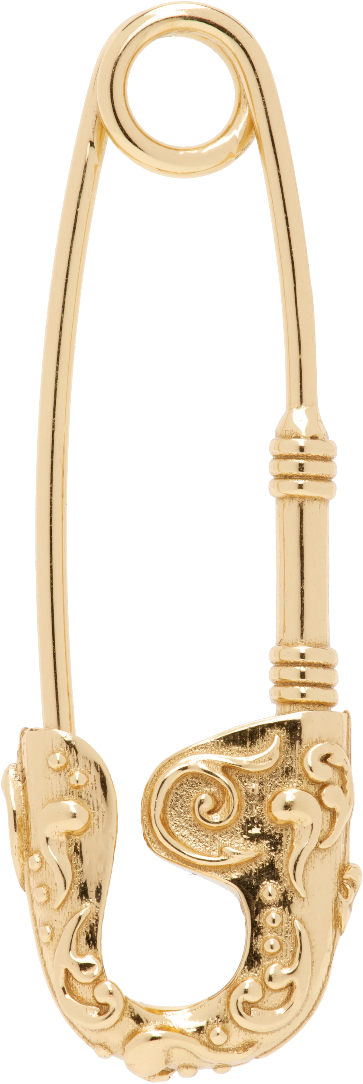 Emanuele Bicocchi Gold Large Arabesque Pin Single Earring