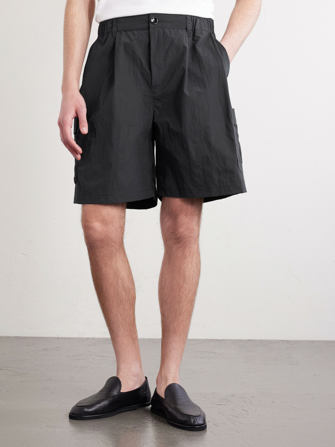 A Kind Of Guise - Quito Straight-Leg Shell Drawstring Shorts - Black