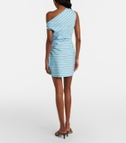 Staud Phare striped cotton poplin minidress