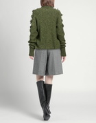 Manila Grace Womens Turtleneck Military in Green