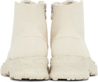 Miharayasuhiro White General Scale Past Lace-Up Boots