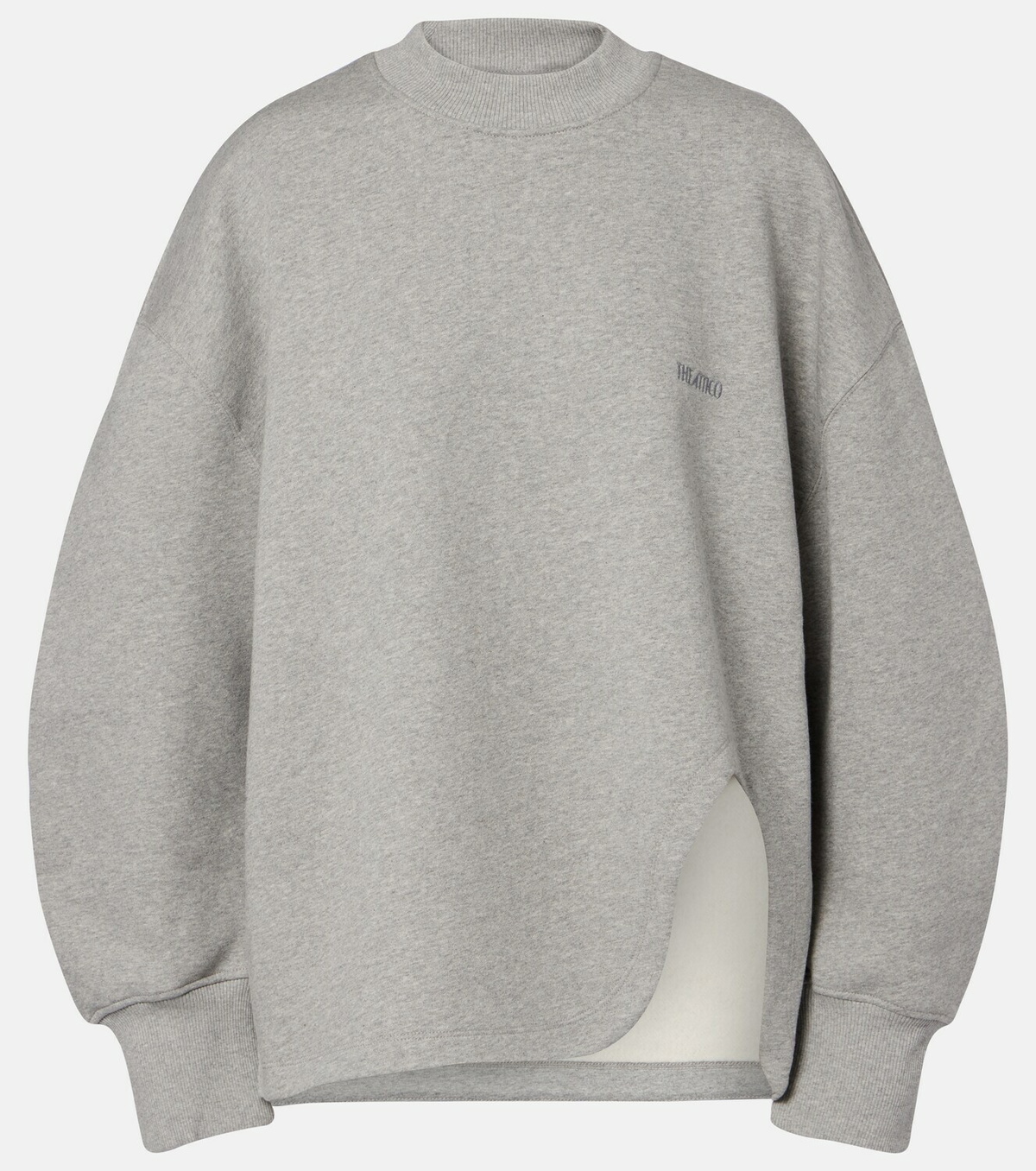 The Attico Oversized cotton jersey sweatshirt