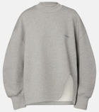 The Attico Oversized cotton jersey sweatshirt