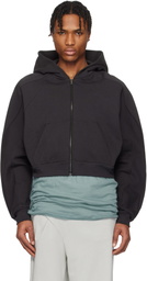 Ottolinger Black Multiline Zip Hoodie
