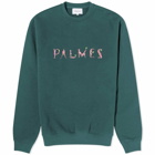Palmes Men's Letters Crew Sweat in Green