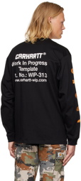 Carhartt Work In Progress Black Printed T-Shirt