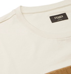 Fendi - Logo-Appliquéd Cotton-Jersey T-Shirt - Men - White