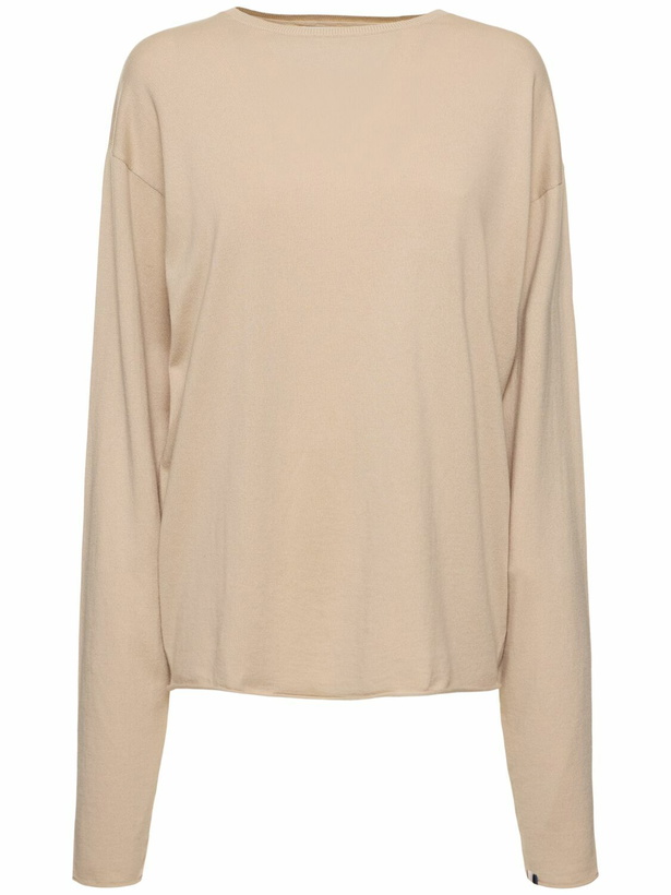 Photo: EXTREME CASHMERE Aries Cotton & Cashmere Sweater