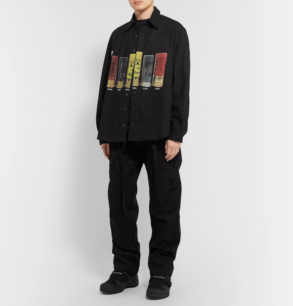 Resort Corps - Printed Denim Overshirt - Black