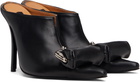 Pushbutton Black Coin Purse Pointy Heels