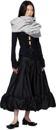 Paula Canovas Del Vas Black Diablo Ballerina Flats