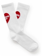 Carhartt WIP - Heart Logo-Jaquard Ribbed Cotton-Blend Socks