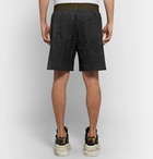 Maison Margiela - Wide-Leg Striped Nylon-Satin Shorts - Men - Black