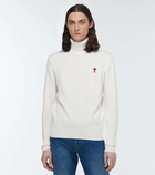 Ami Paris Ami de Cœur turtleneck wool sweater