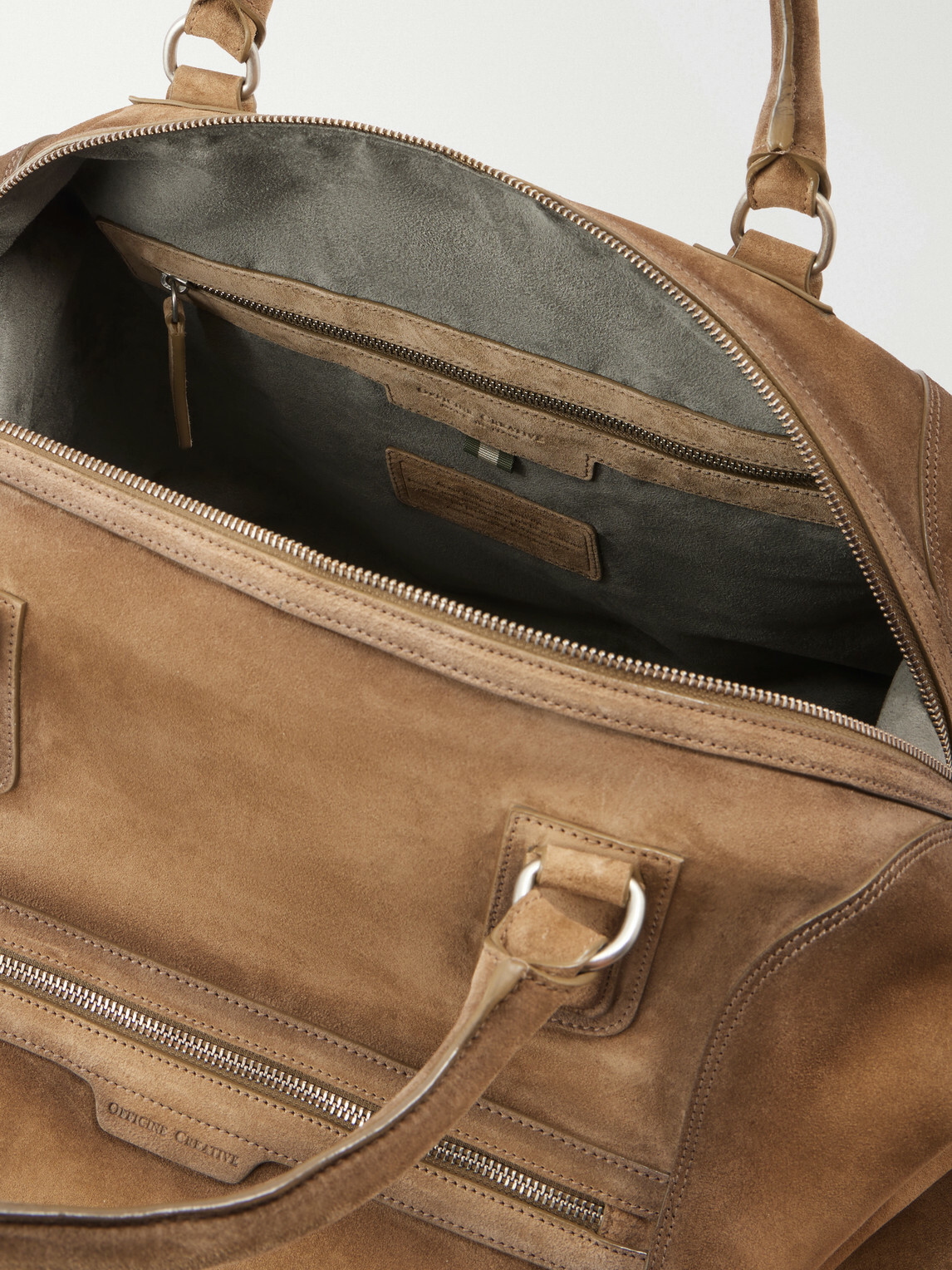 Officine Creative - Jules/006 Suede Weekend Bag - Neutrals