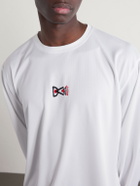 DISTRICT VISION - Logo-Printed Mesh T-Shirt - White