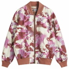 A Bathing Ape Women's Map Camo Bomber Jacket in Pink 