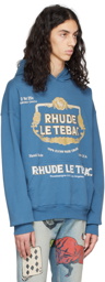 Rhude Blue 'Le Tebac' Hoodie